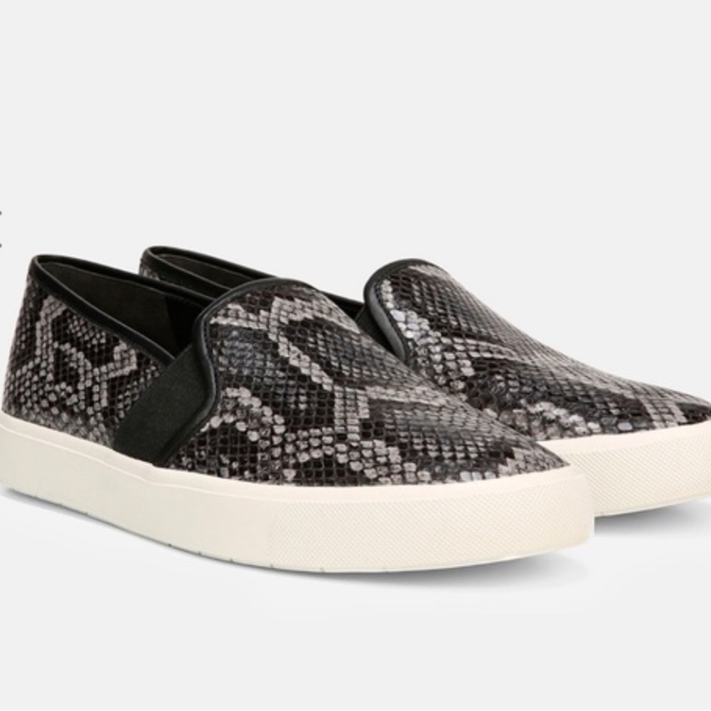 Vince Blair snakeskin Leather Sneakers size 8.5